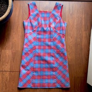Brooks brothers plaid cotton dress fully lined size 12